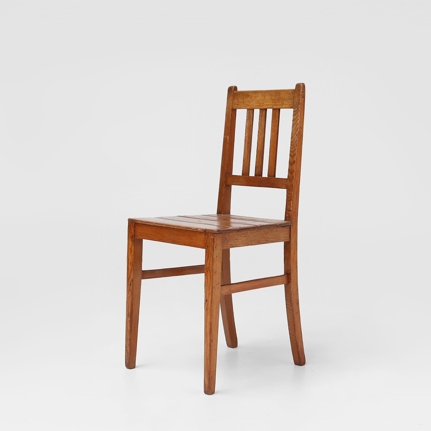 Wooden geometric chair in Jean Prouve style, France ca. 1940thumbnail